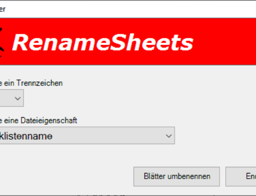 How does RenameSheets work?
